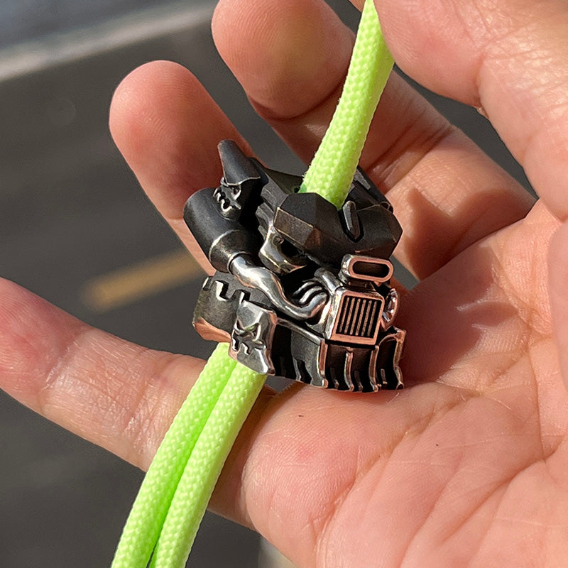 Apeshkov Mosoltruck brass Silver Custom Knife lanyard bead Limit