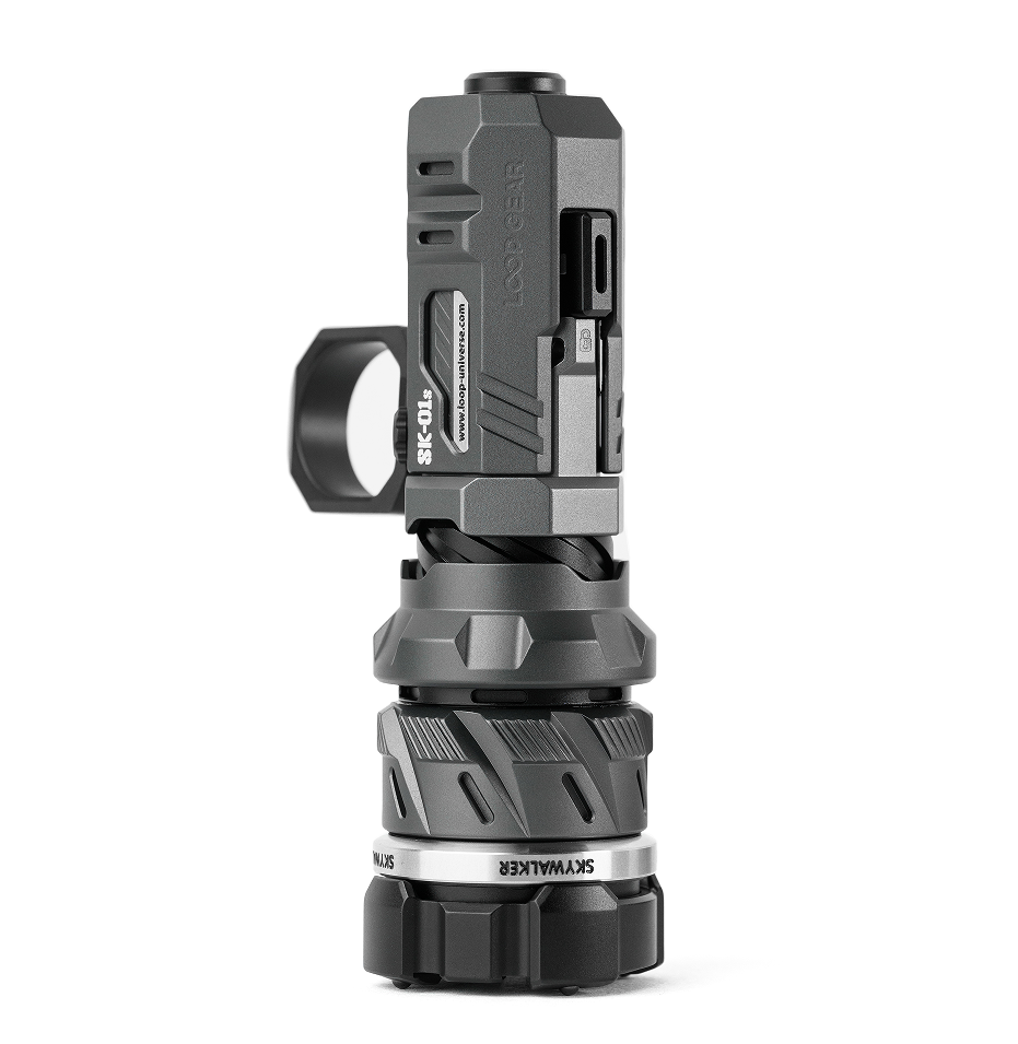 LOOP GEAR SK01s Skywalker Flashlight Focus Adjustable LEP Flashlight Aluminum Alloy Grey