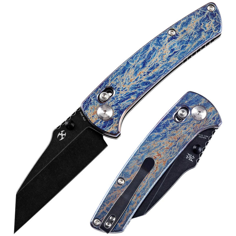 Kansept Main Street K1015M2 CPM-20CV Blade Titanium Handle Crossbar Lock Folding Knife