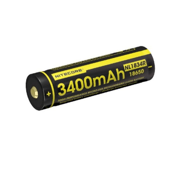 Nitecore Battery NL1834R 3400mAh USB Rechargeable 18650 Battery