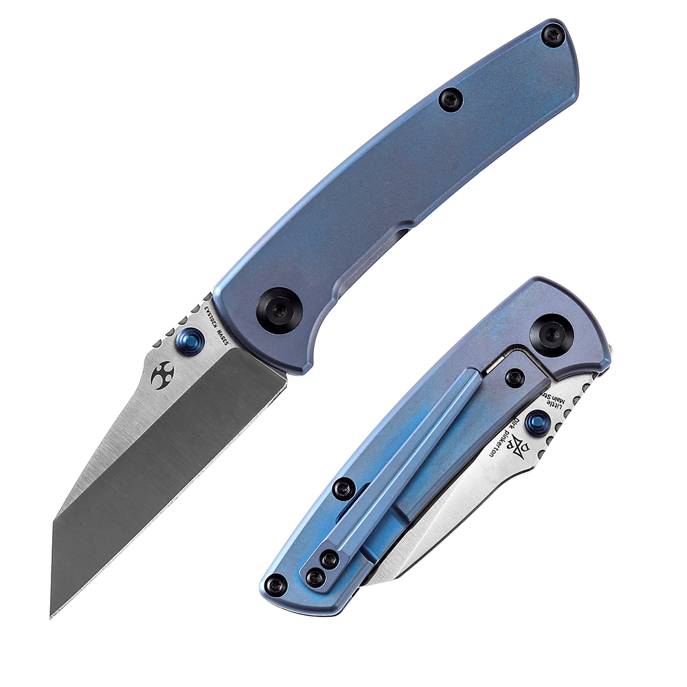 Kansept Little Main Street K2015A3 CPM-S35VN Blade Blue Titanium Handle Folding Knife