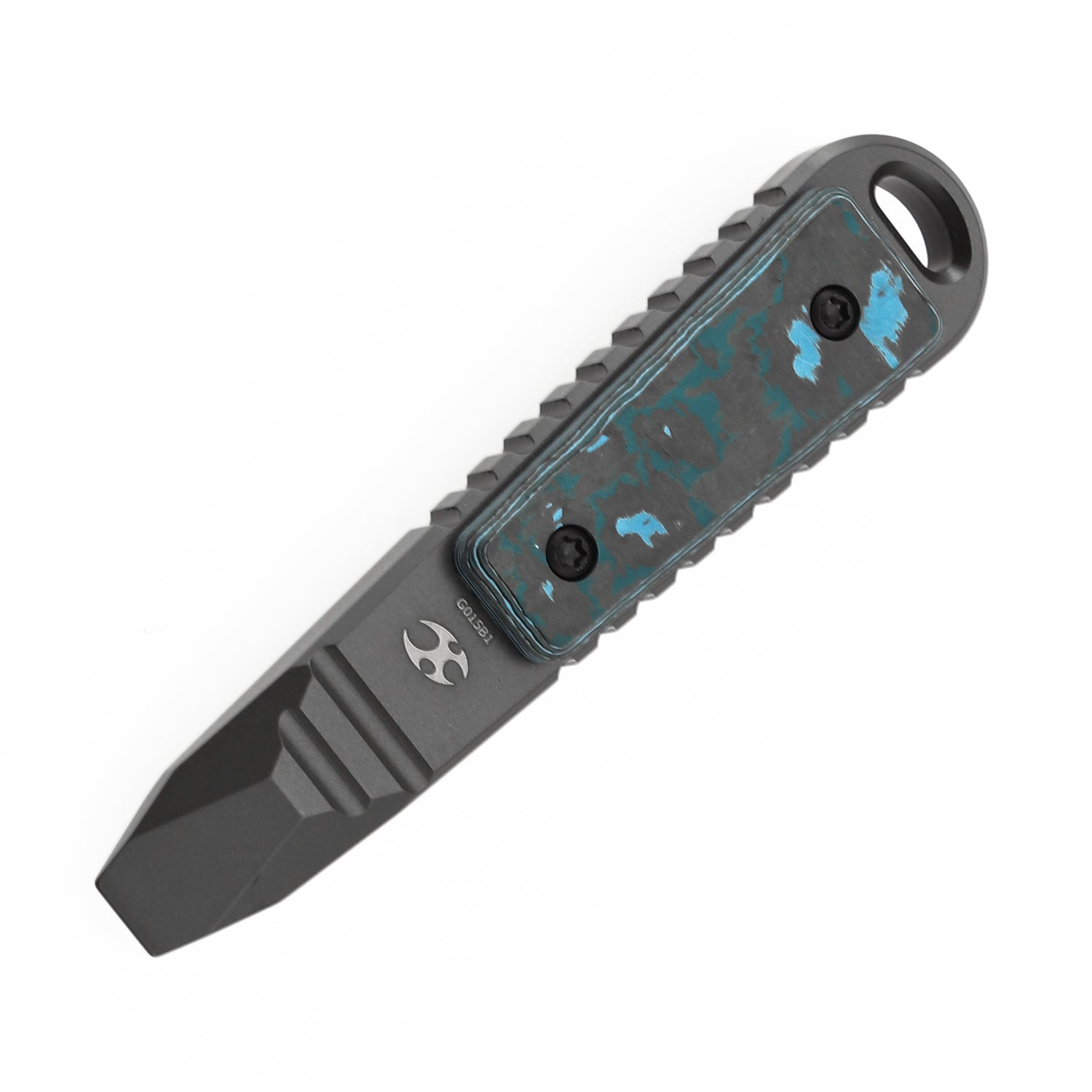 Kansept Kursor G015B1 Gray Anodized Titanium+Arctic Storm Fatcarbon EDC Tool