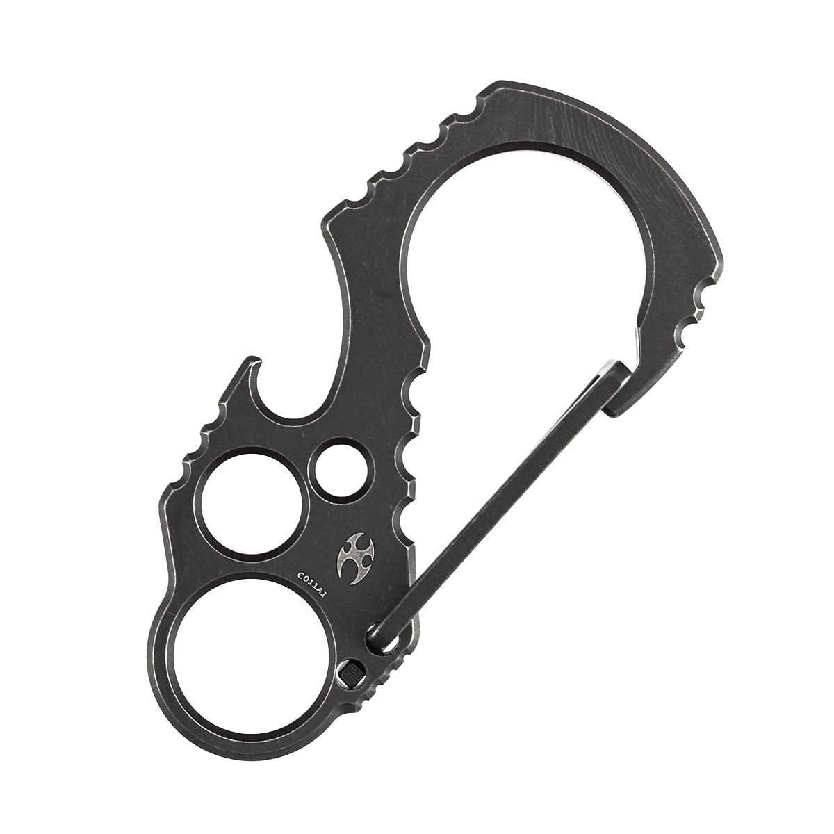 Kansept Carabiner C011A1 Blackwash Titanium Climbing Carabiner