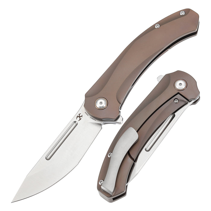 KANSEPT Knives Hira K1090A2 CPM S35VN Blade Titanium Handle Frame Lock