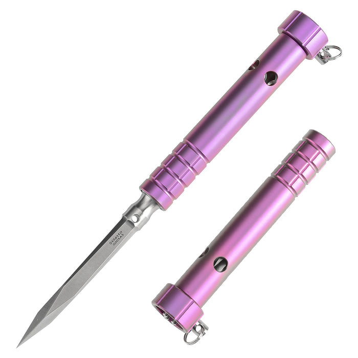 Kansept Stiletto G005A5 5CR13 Steel Purple Anodized Titanium EDC Tool Ice Pick