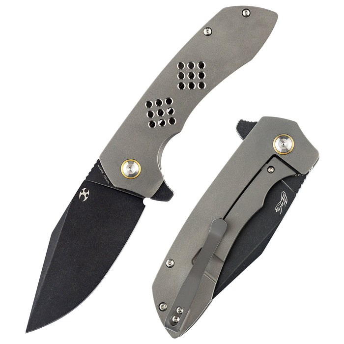 Kansept Knives Entity K1036B2 CPM-S35VN Blade Titanium Handle Frame Lock