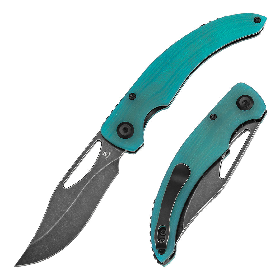 Tenable Gideon T1119A5 Folding Knife Nitro-V Blade Tiffany Blue G10 Handle