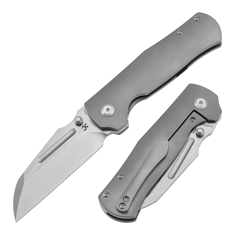 Kansept Dreadnaught K1082A1 CPM-S35VN Blade Titanium Handle Frame Lock Knife