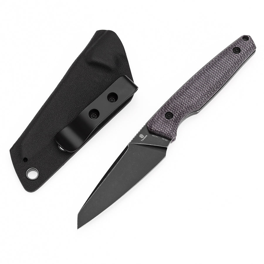Tenable Parr G011B1 14C28N Blade Purple Micarta Handle Outdoor Fixed Blade Knife