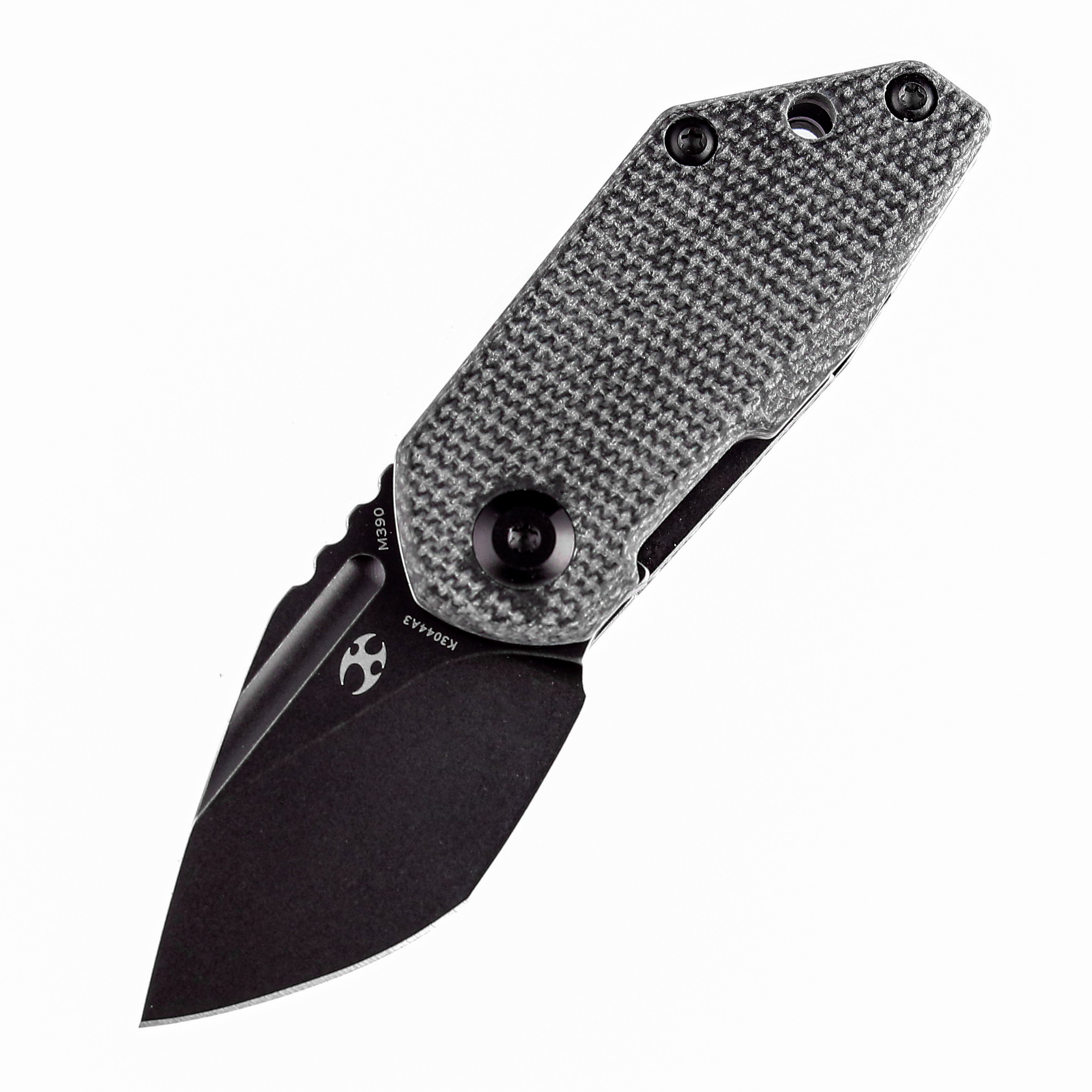 Kansept Knives RIO K3044A3 M390 Blade Black Micarta Handle Liner Lock EDC Knife