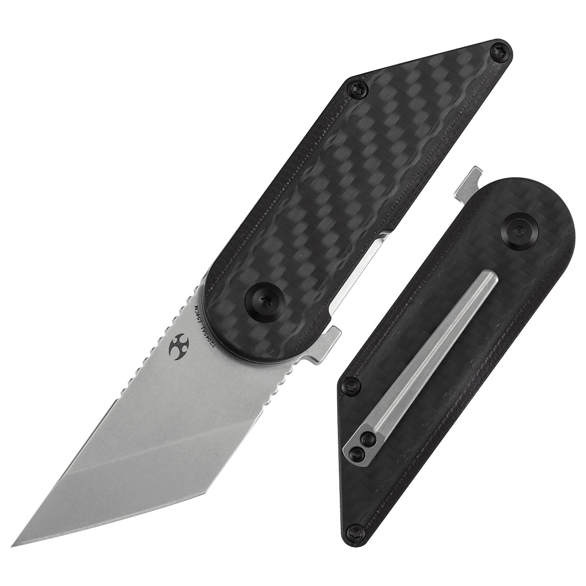 Kansept Dash T2045A1 154CM Blade Twill Carbon Fiber & G10 Handle Liner Lock Folding Knife