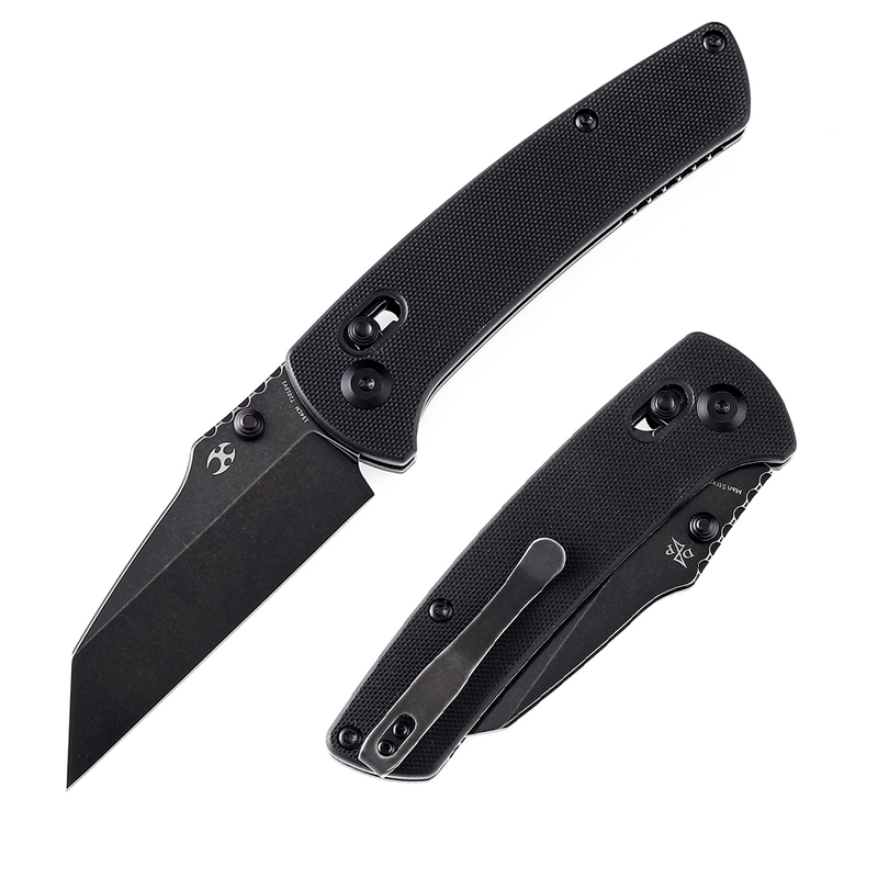 Kansept Main Street T1015V1 154CM Blade Black G10 Handle Crossbar Lock Folding Knife
