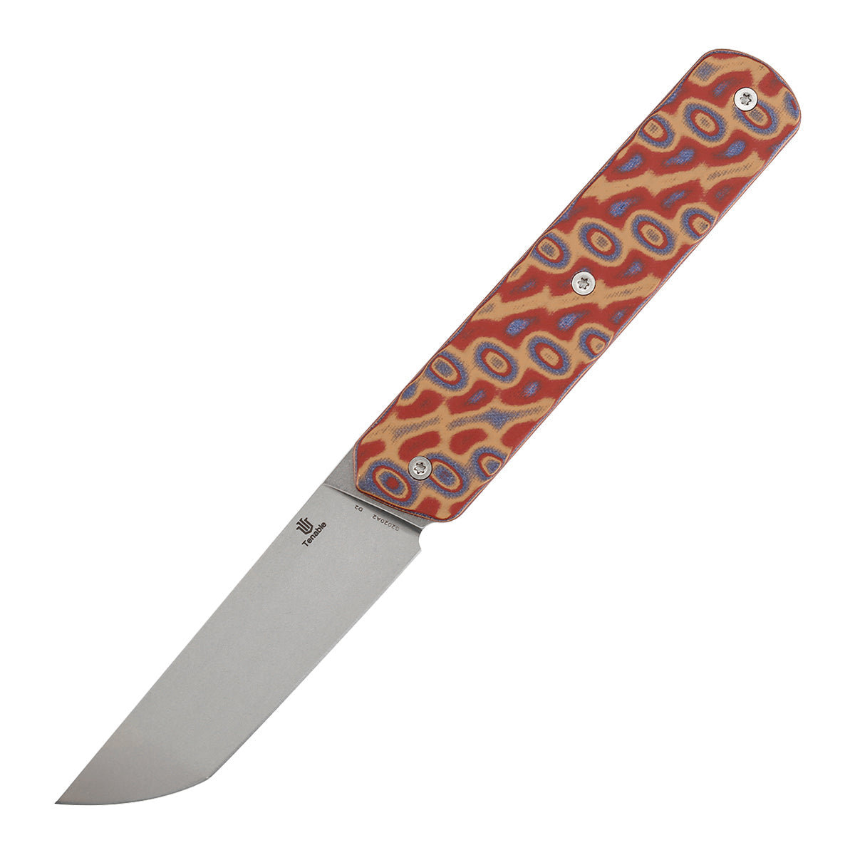Tenable Foosa G2020A2 Stonewashed D2 Blade Vortex Micarta Handle Fixed Blade Knife