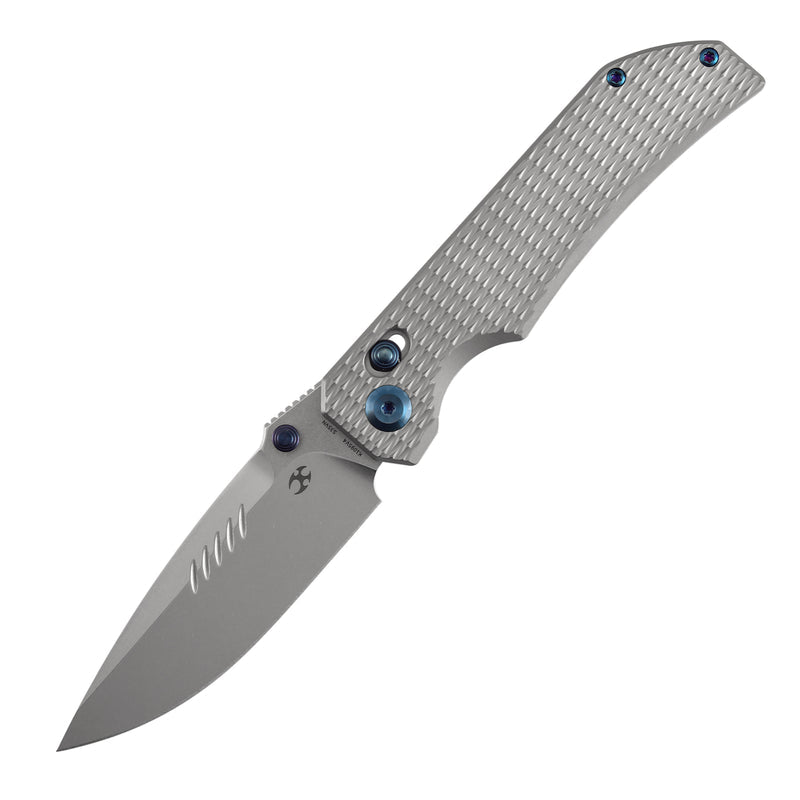 Kansept Eaglestrike K1095V4 CPM-S35VN Blade Titanium Handle Crossbar Lock Folding Knife