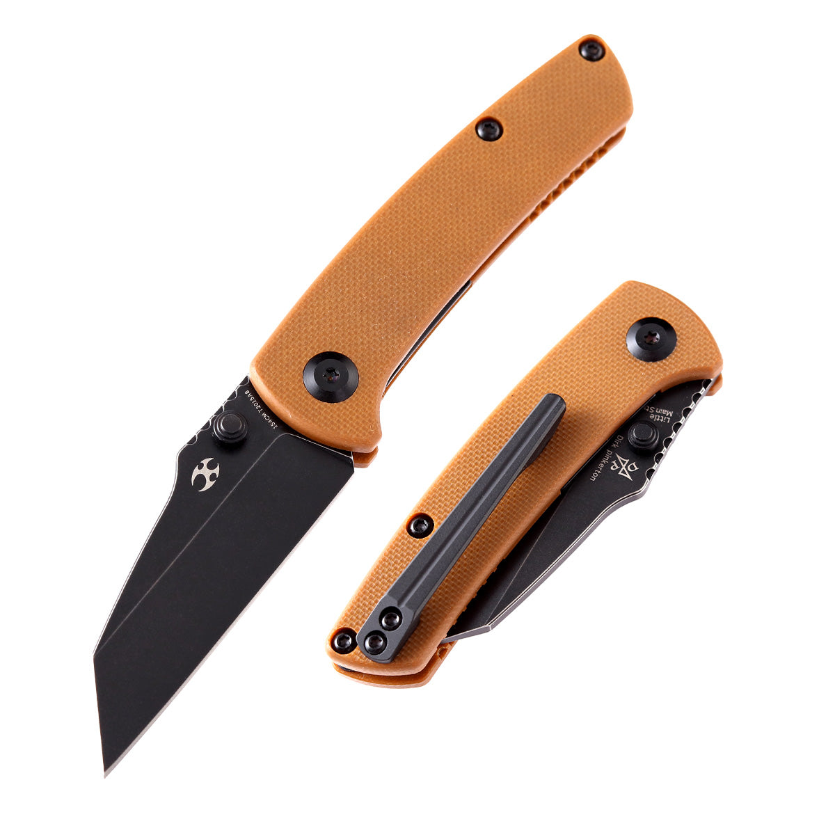 Kansept Little Main Street T2015A8 154CM Blade Brown G10 Handle Liner Lock Folding Knife