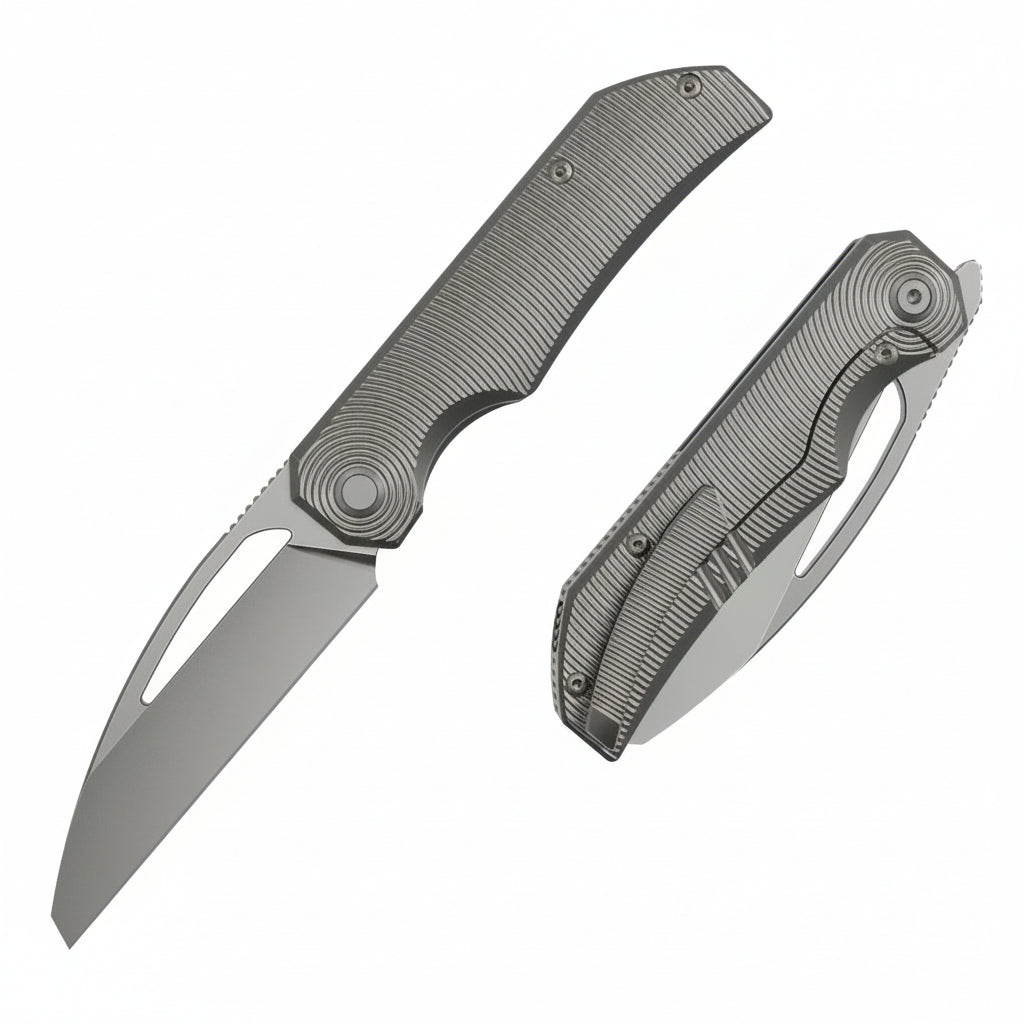 Bestech Mini Taipan BT2603F MagnaCut Blade Titanium Handle Frame Lock Folding Knife