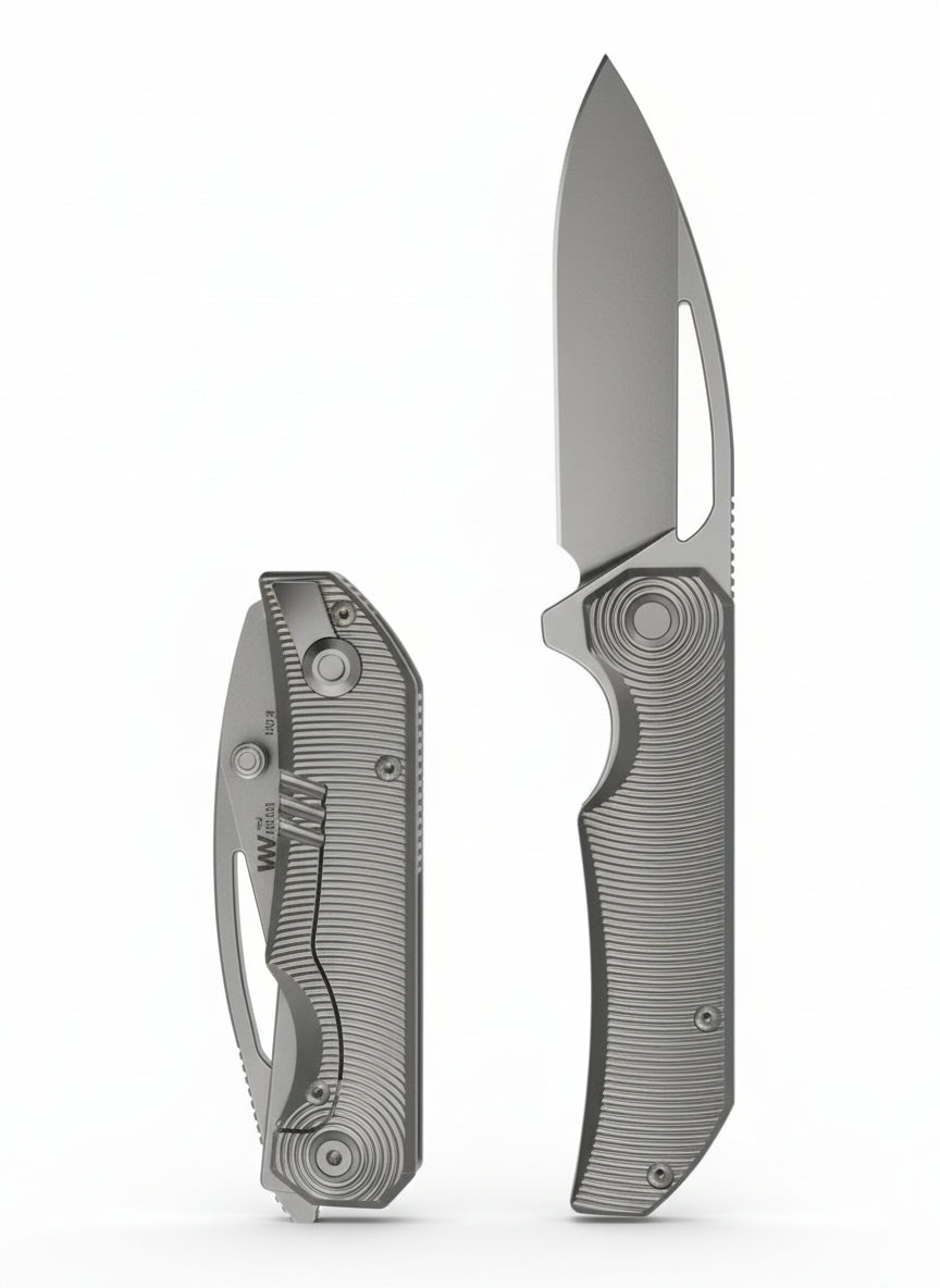 Bestech Mini Taipan BT2603F MagnaCut Blade Titanium Handle Frame Lock Folding Knife