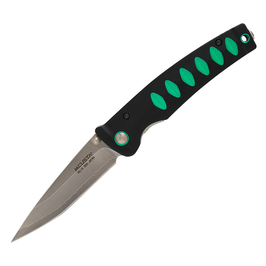 Mcusta MC-0044C Katana VG-10 Blade Core Green Anodized Aluminum Folding Knife Liner Lock