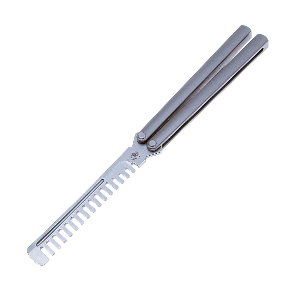Maxace Apostle MCAP04 M390 Blade 440C Comb Steel Titanium Handle Balisong Butterfly knife