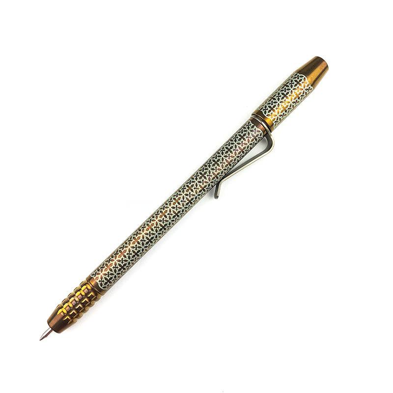 Ti2 Design TechLiner Shorty Titanium Pen Custom Anodized Bronze