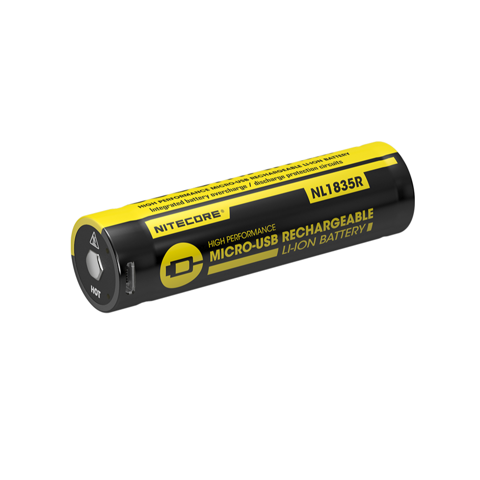 Nitecore Battery NL1835R 18650 Battery - USB Charging Port