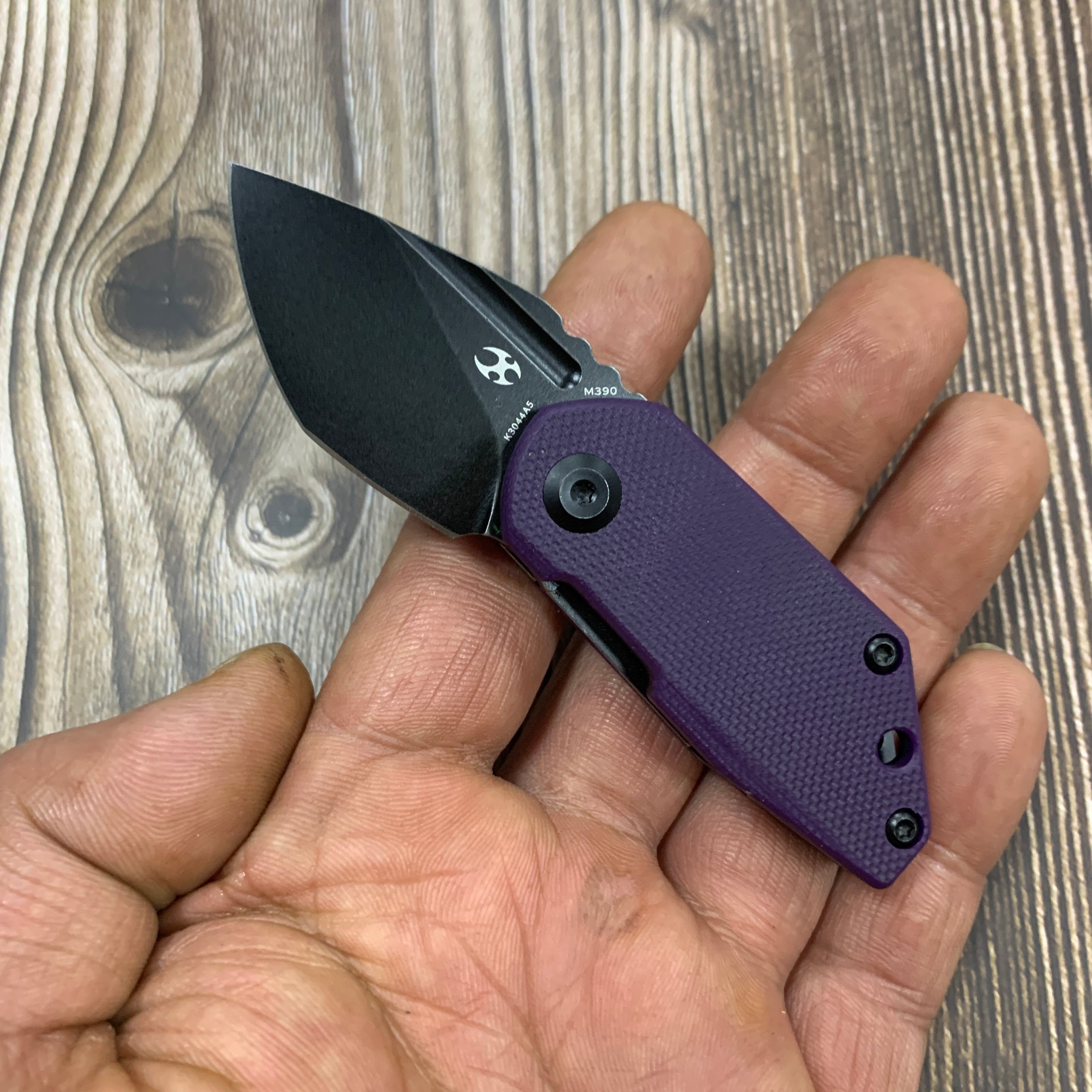 Kansept Knives RIO K3044A5 M390 Blade Purple G10 Handle Liner Lock EDC Knife