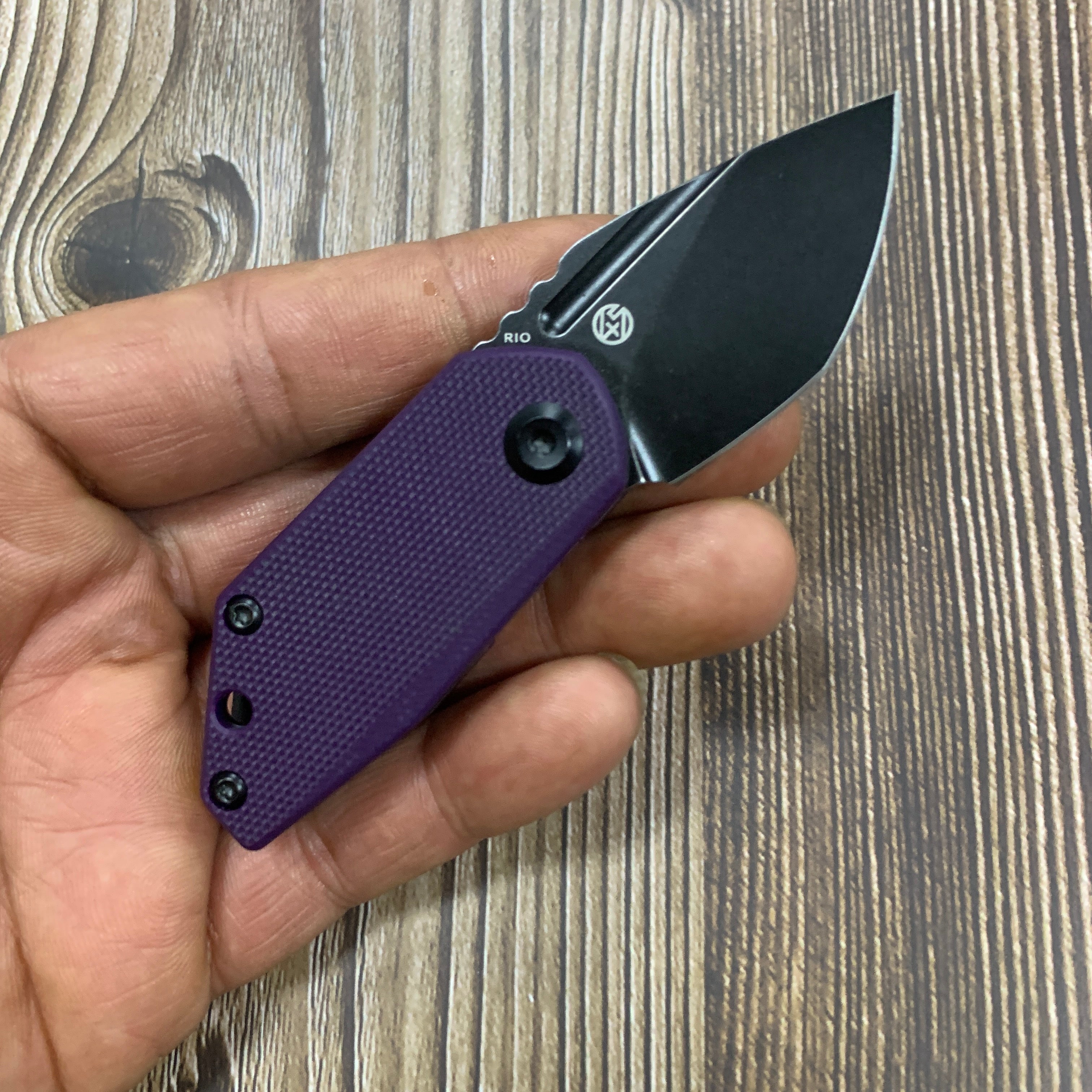 Kansept Knives RIO K3044A5 M390 Blade Purple G10 Handle Liner Lock EDC Knife