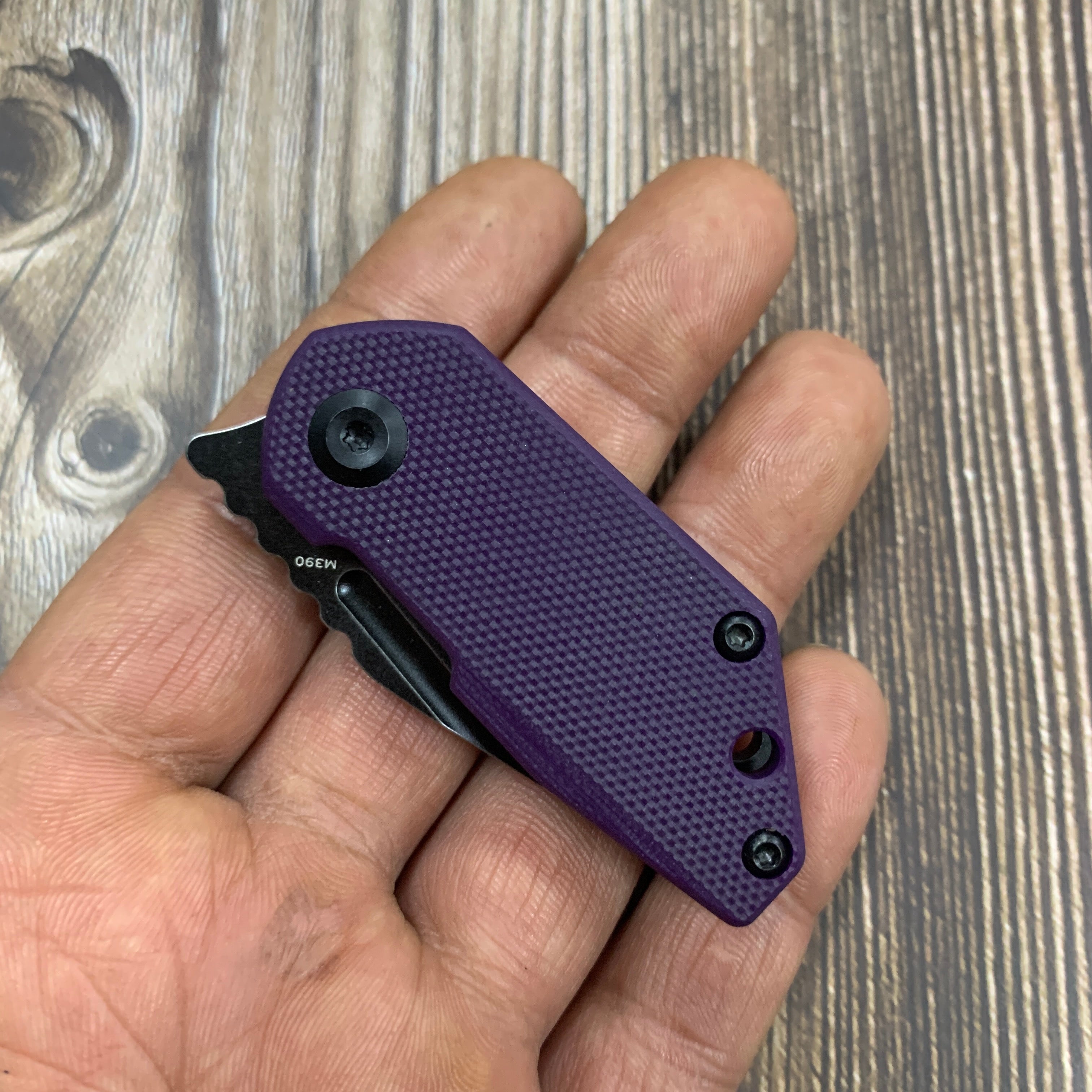 Kansept Knives RIO K3044A5 M390 Blade Purple G10 Handle Liner Lock EDC Knife