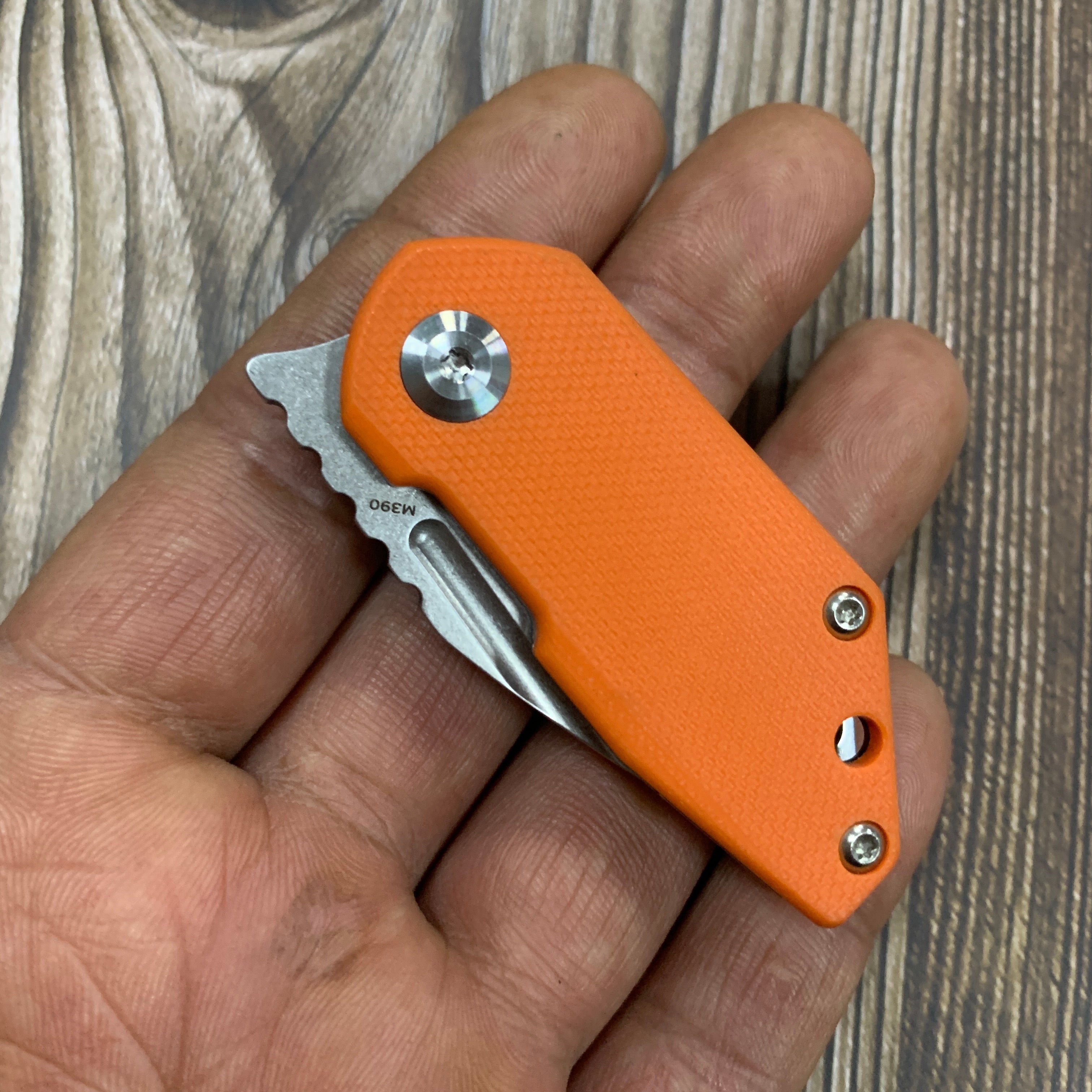 Kansept Knives RIO K3044A4 M390 Blade Orange G10 Handle Liner Lock EDC Knife