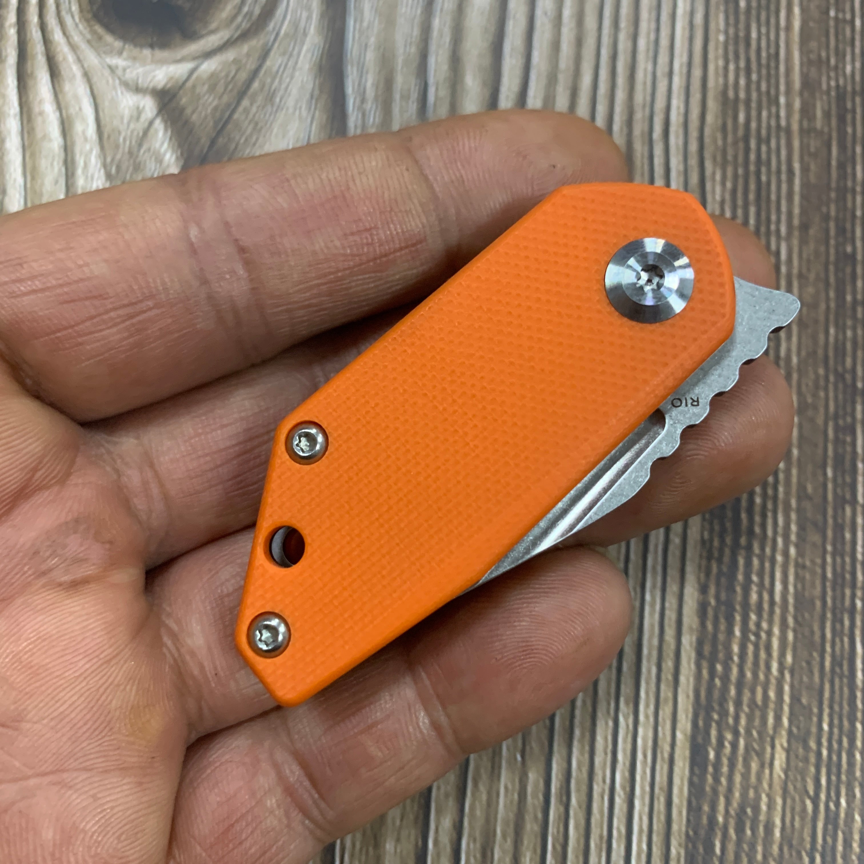 Kansept Knives RIO K3044A4 M390 Blade Orange G10 Handle Liner Lock EDC Knife
