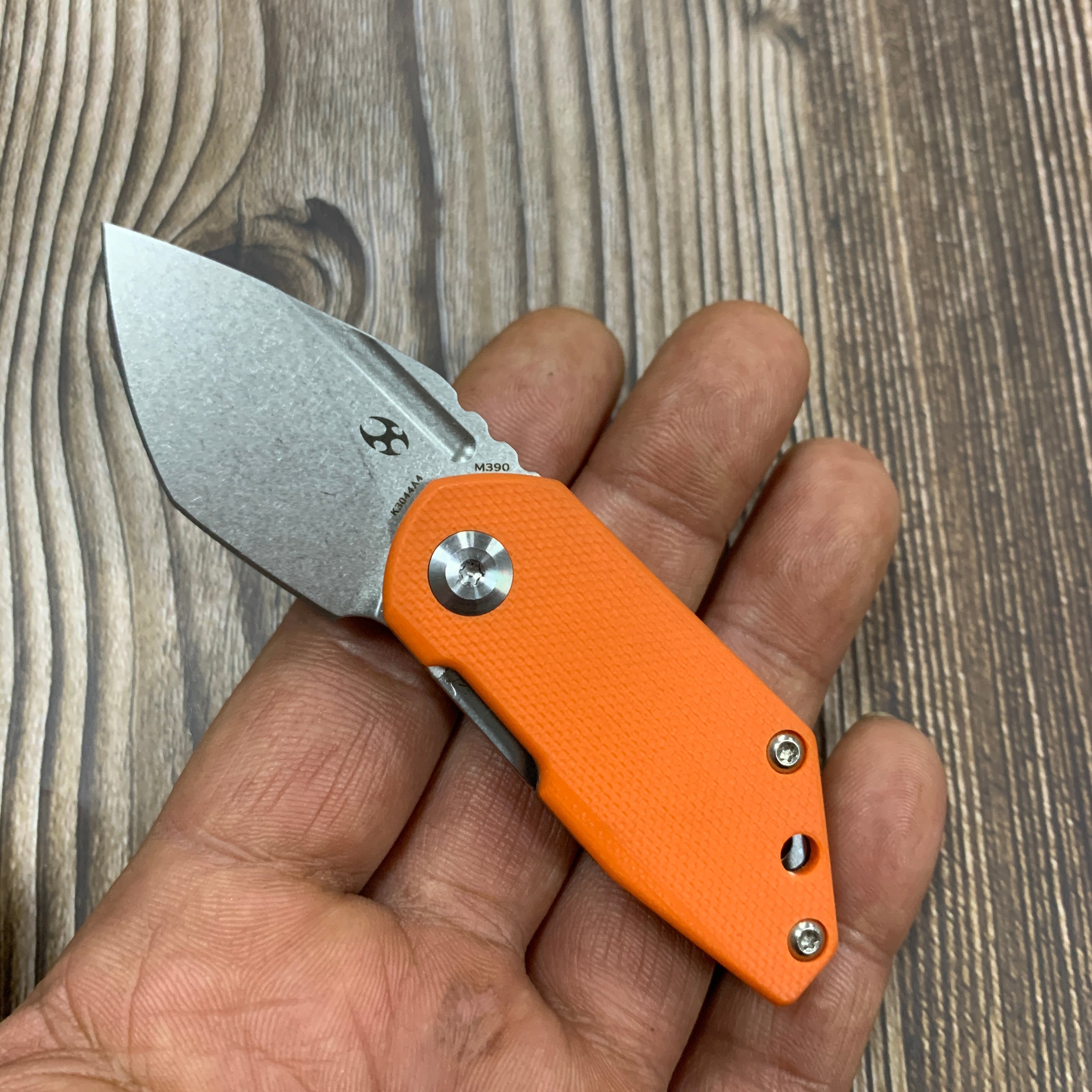Kansept Knives RIO K3044A4 M390 Blade Orange G10 Handle Liner Lock EDC Knife