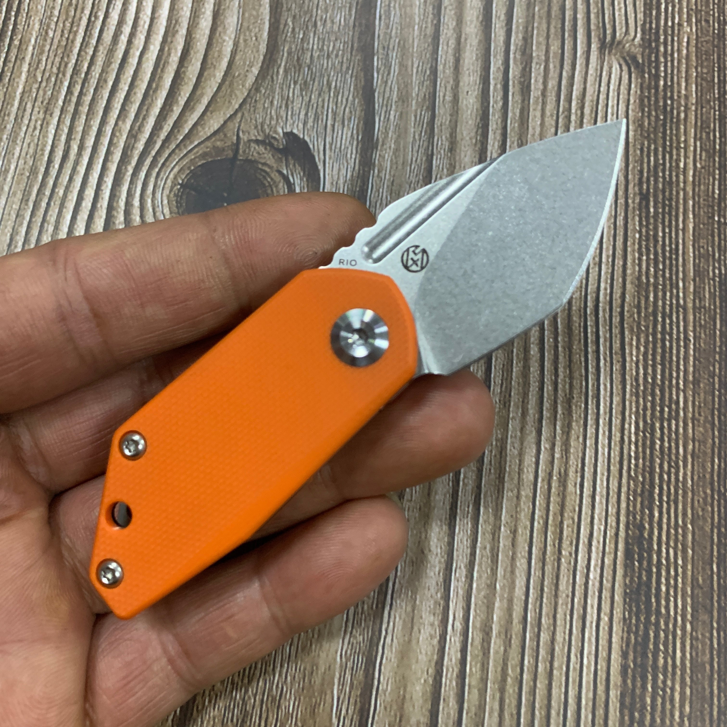 Kansept Knives RIO K3044A4 M390 Blade Orange G10 Handle Liner Lock EDC Knife