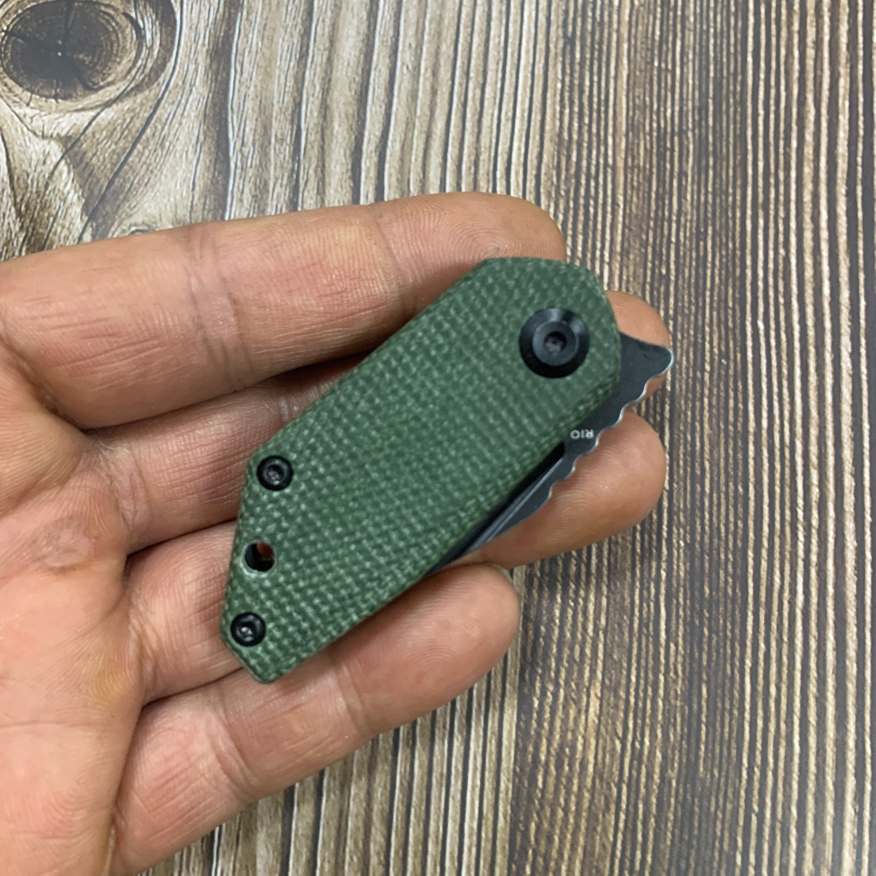 Kansept Knives RIO K3044A2 M390 Blade Green Micarta Handle Liner Lock EDC Knife