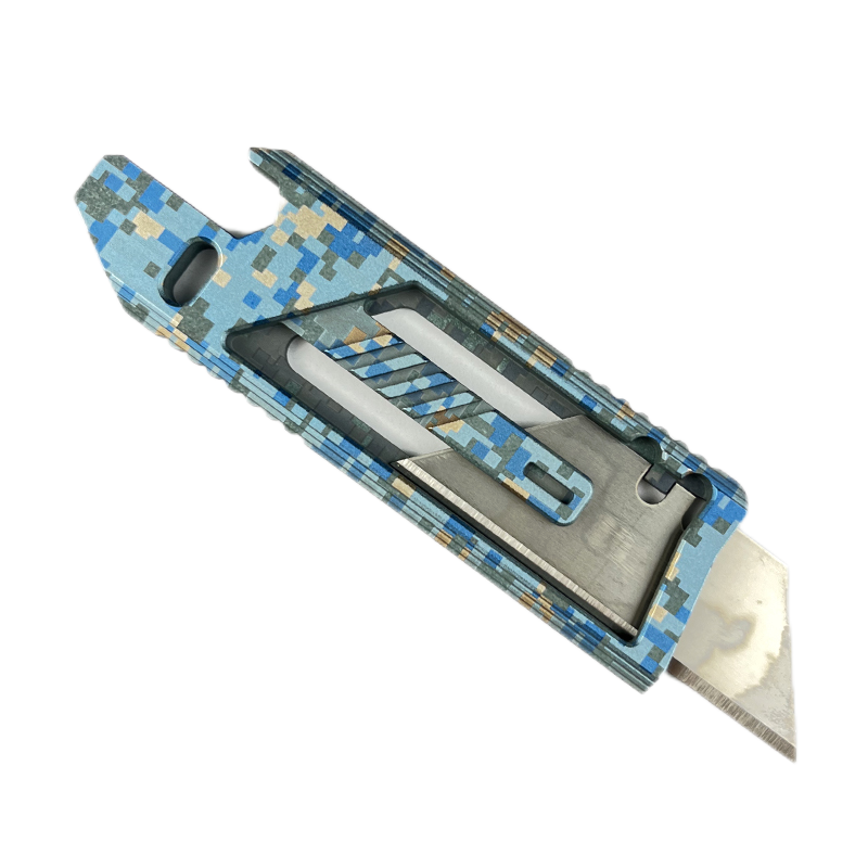 SnakeSword Honey Badger II Titanium Alloy Utility Knife Camouflage Anodizing