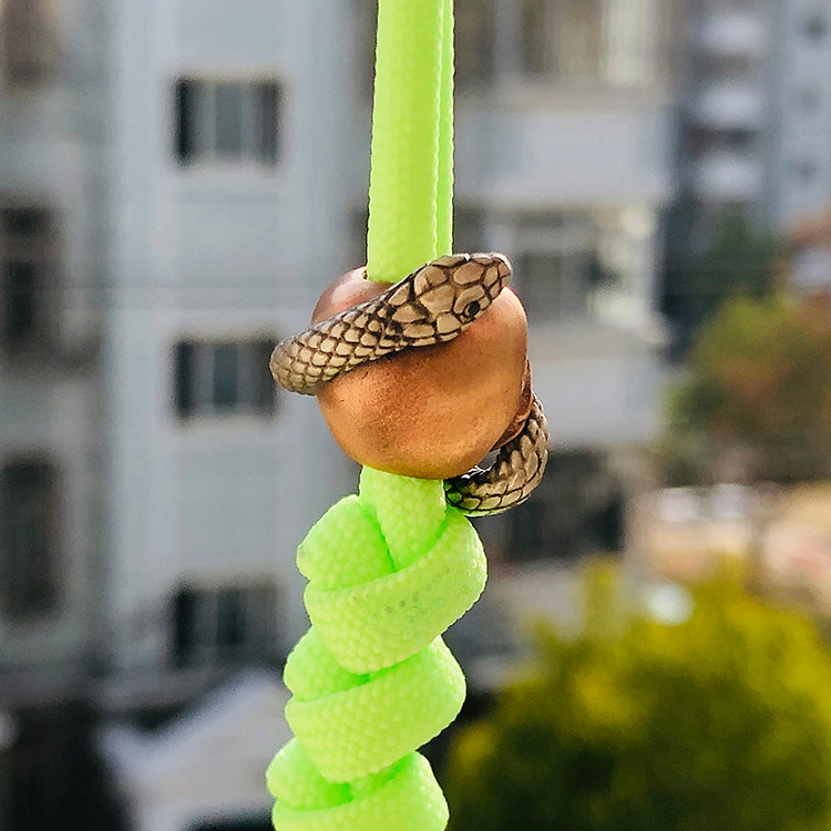 SnakeSword Apple Snake Custom Knives lanyard beads