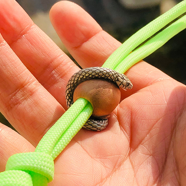 SnakeSword Apple Snake Custom Knives lanyard beads