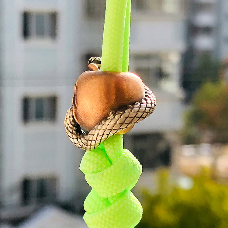 SnakeSword Apple Snake Custom Knives lanyard beads