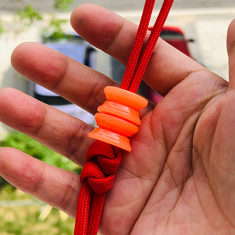 SnakeSword Orange Resin Knife lanyard beads Knives lanyard beads
