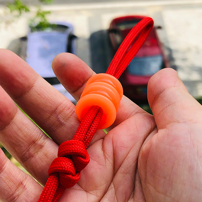 SnakeSword Orange Resin Knife lanyard beads Knives lanyard beads