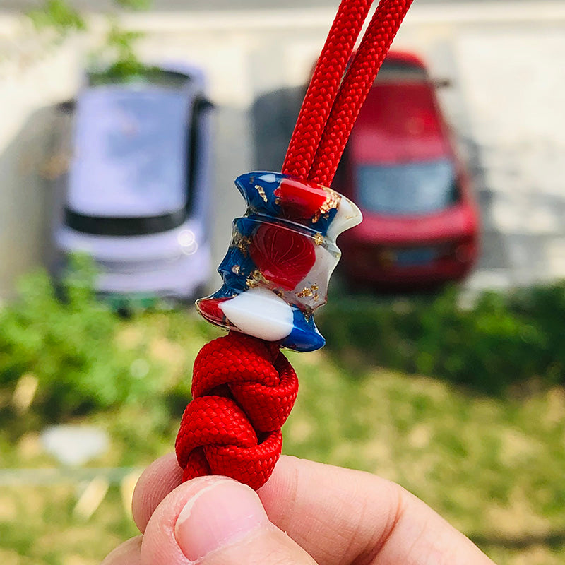 SnakeSword Contrasting Resin Knife lanyard beads Knives lanyard beads
