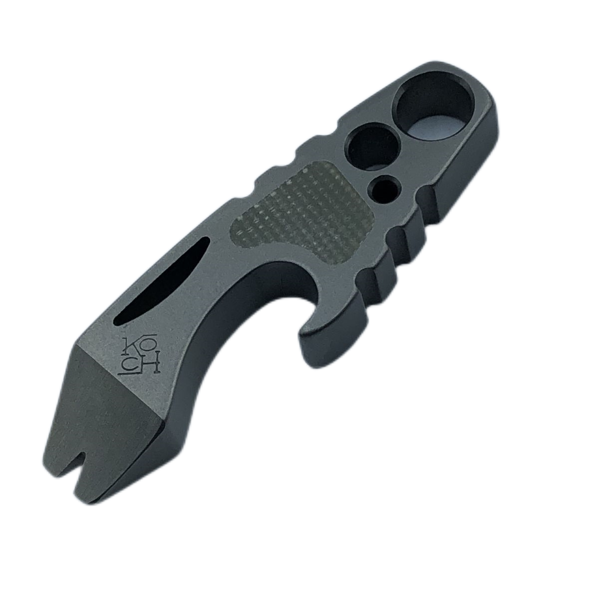 Koch Tools Kap Lifter Pry Bar Bottle Opener Titanium Edc PryBar Stone Washing