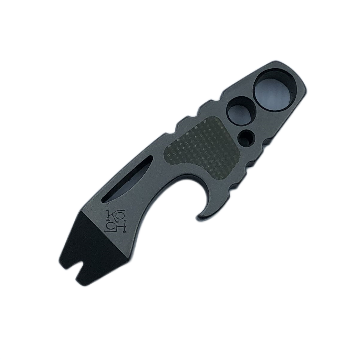 Koch Tools Kap Lifter Pry Bar Bottle Opener Titanium Edc PryBar Stone Washing