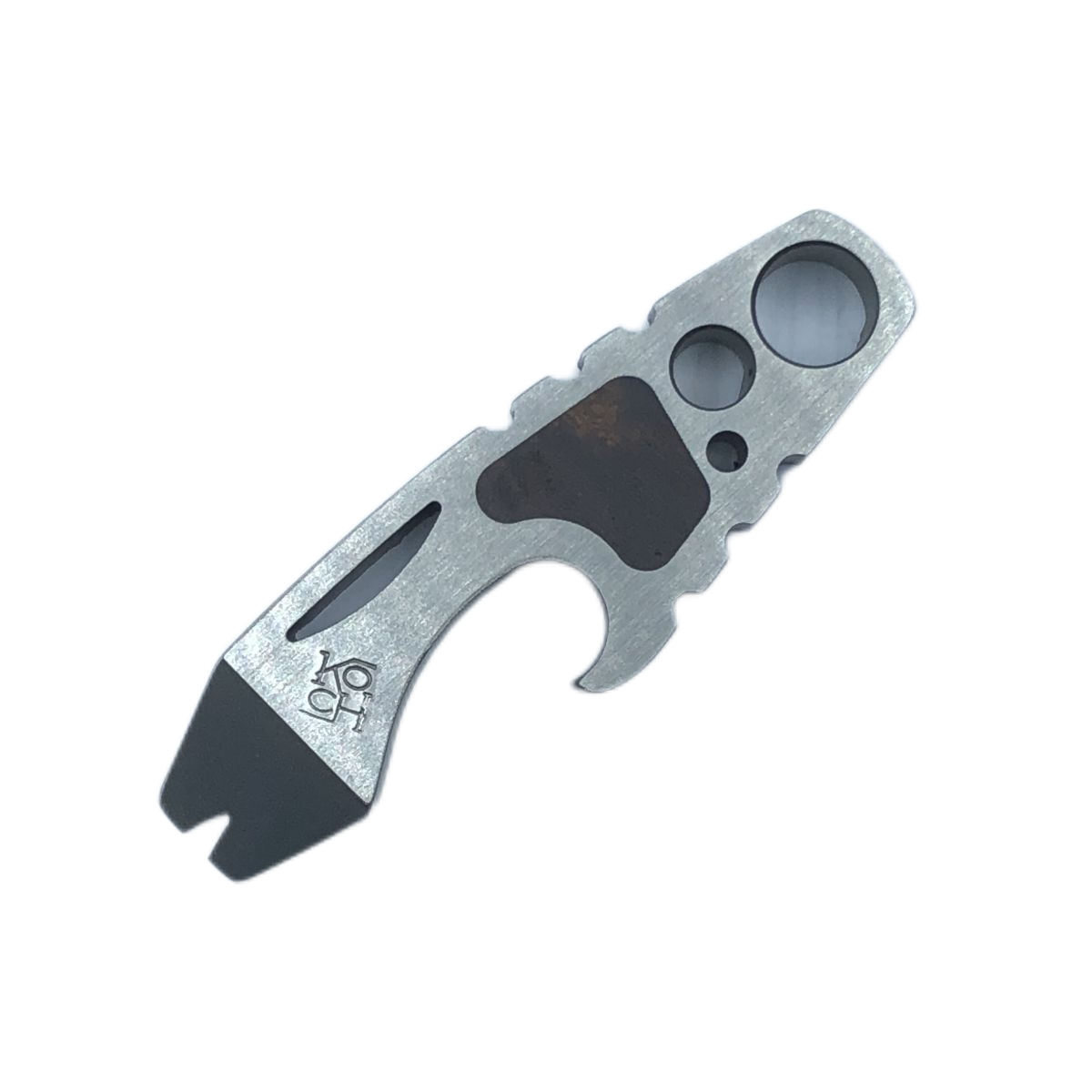 Koch Tools Kap Lifter Pry Bar Bottle Opener Titanium Edc PryBar Wire Drawing