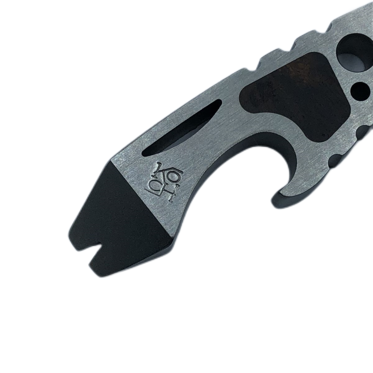 Koch Tools Kap Lifter Pry Bar Bottle Opener Titanium Edc PryBar Wire Drawing