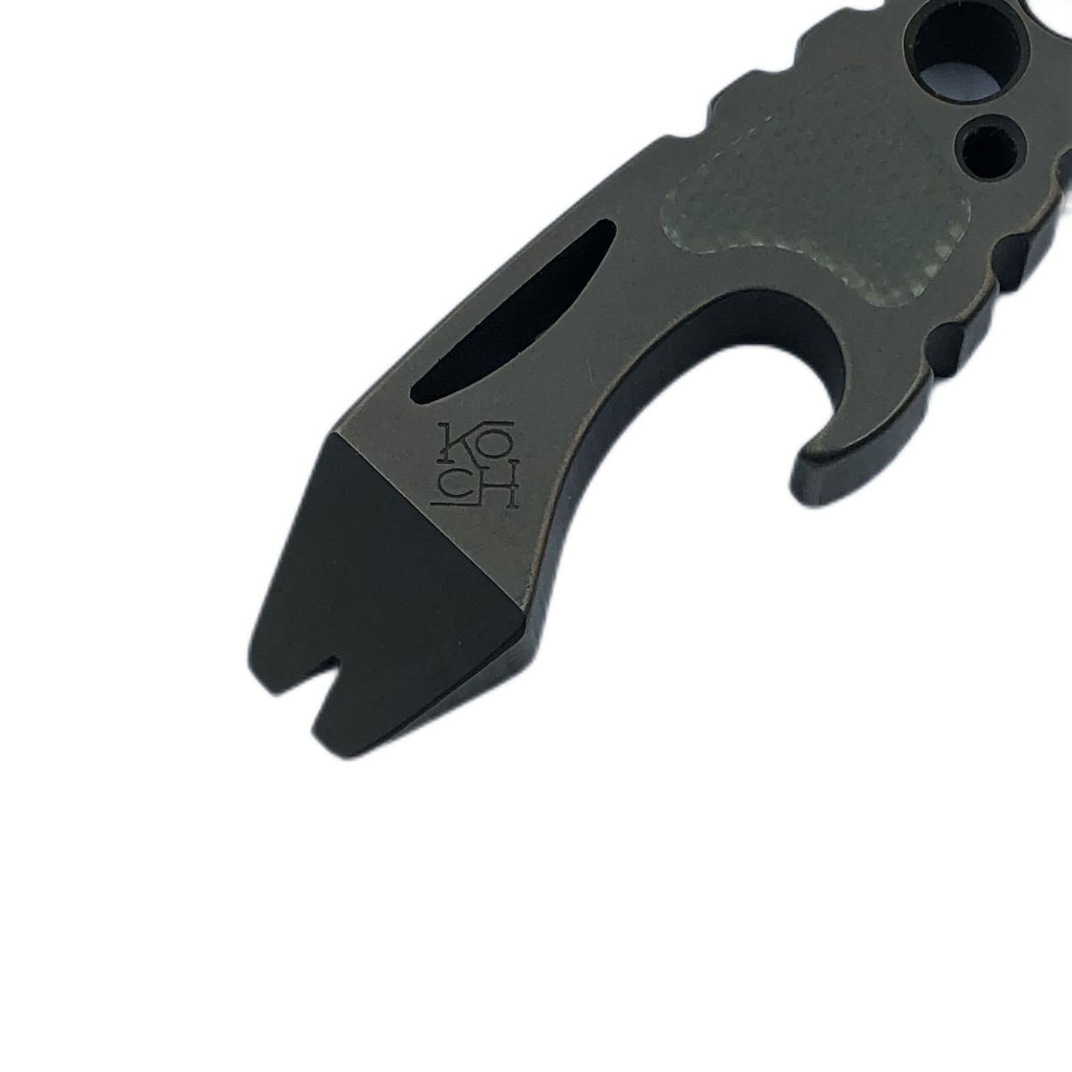 Koch Tools Kap Lifter Pry Bar Bottle Opener Titanium Edc PryBar Stone Washing