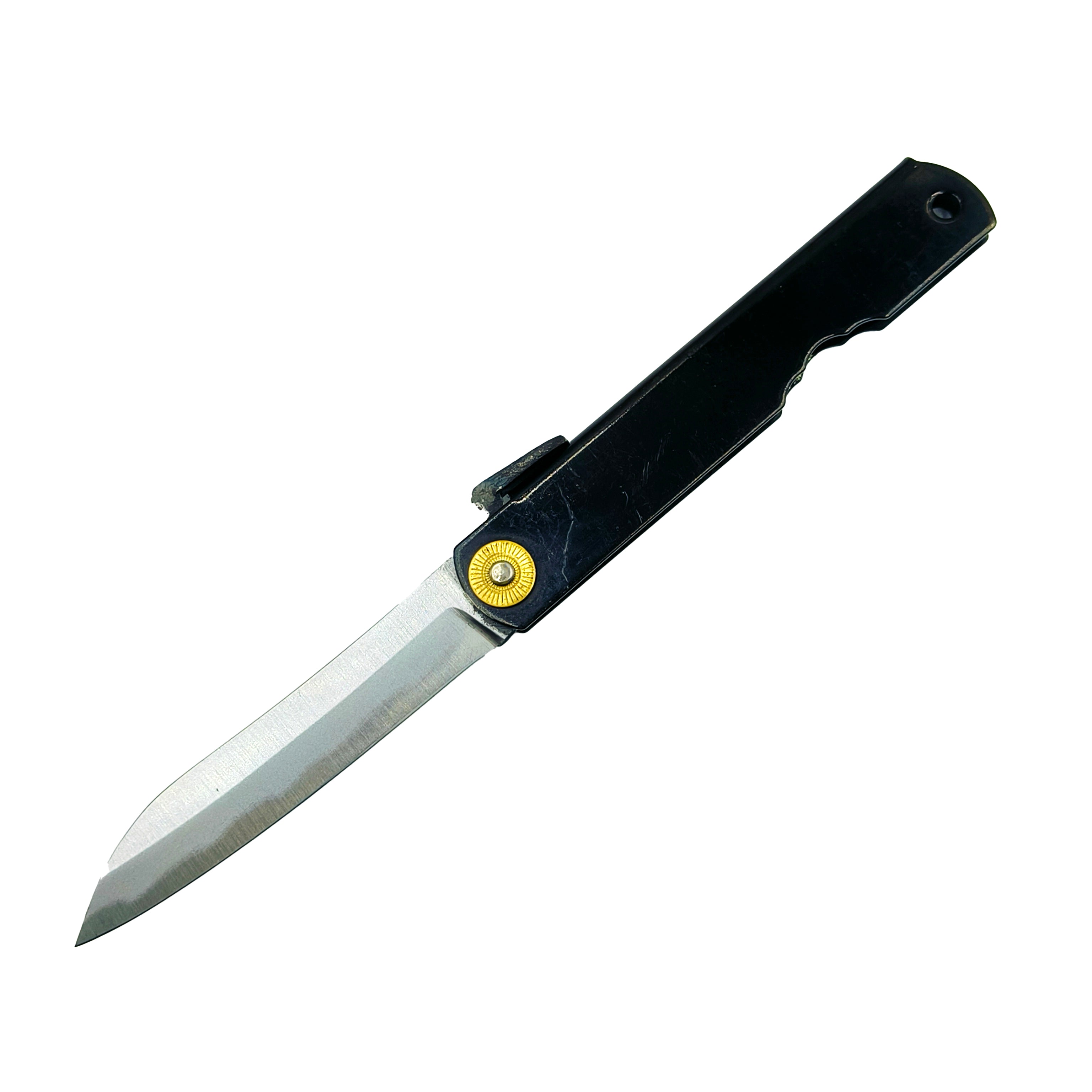 Nagao Higonokami Friction Folder Knife White Steel Hand Forging Bamboo leaf shape