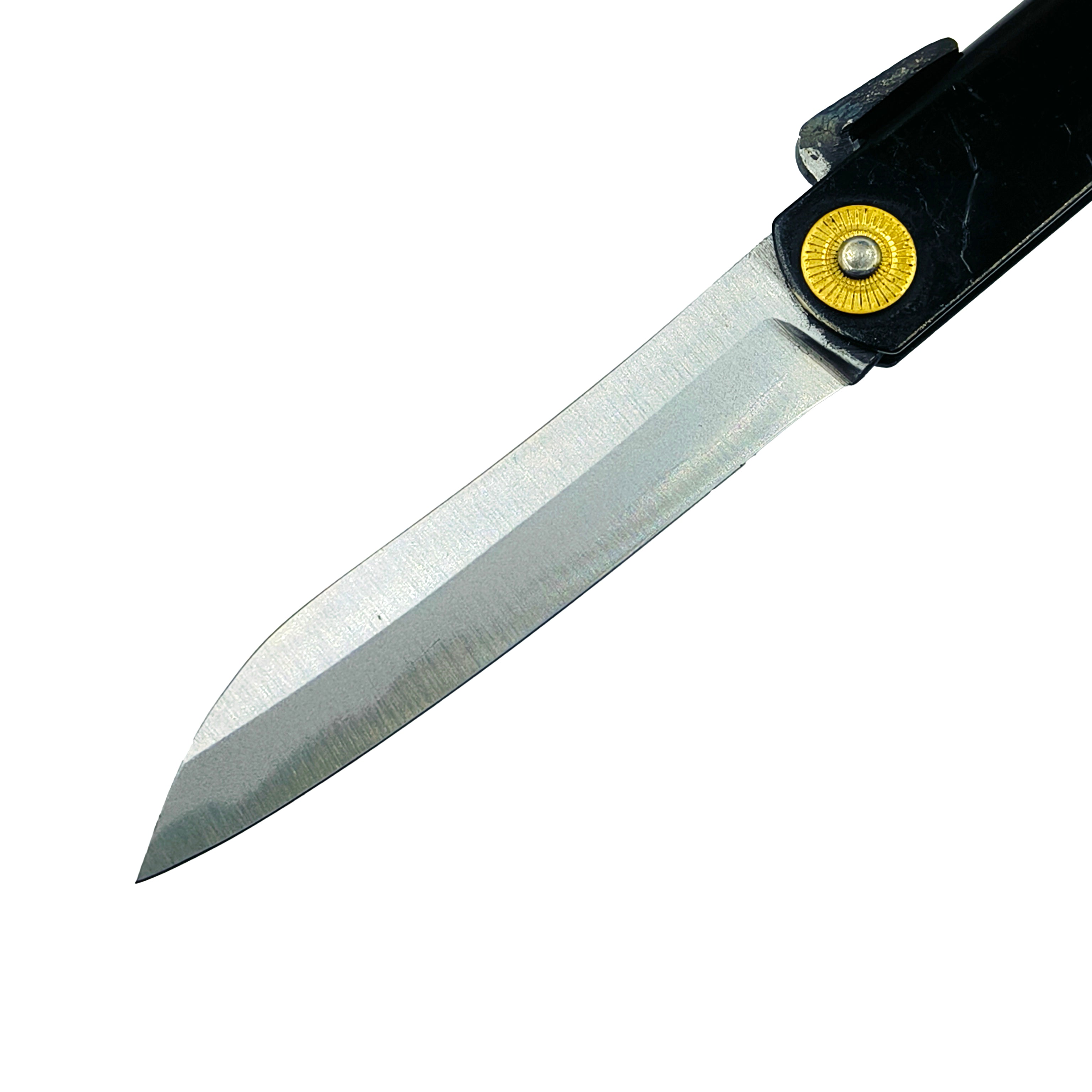 Nagao Higonokami Friction Folder Knife White Steel Hand Forging Bamboo leaf shape