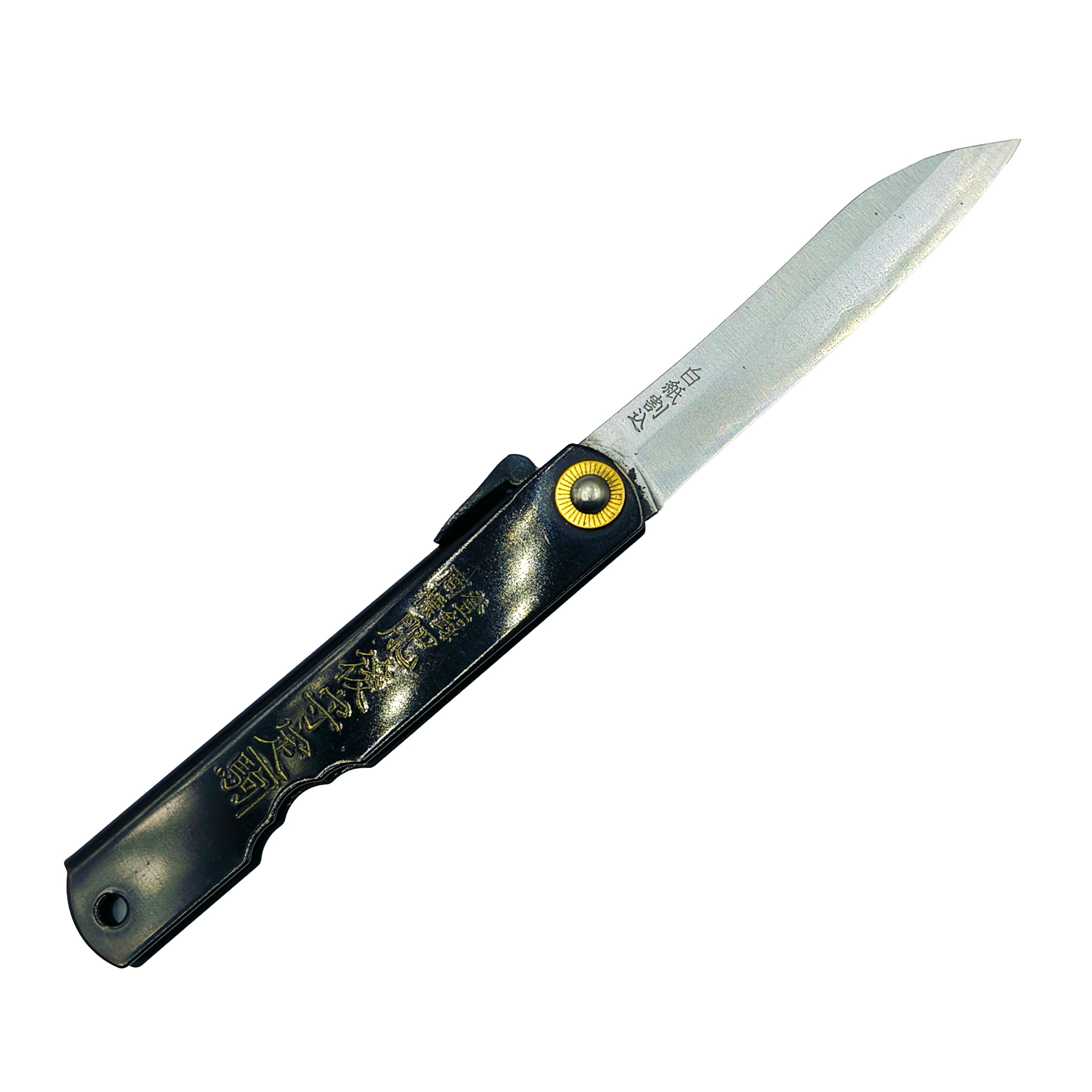 Nagao Higonokami Friction Folder Knife White Steel Hand Forging Bamboo leaf shape