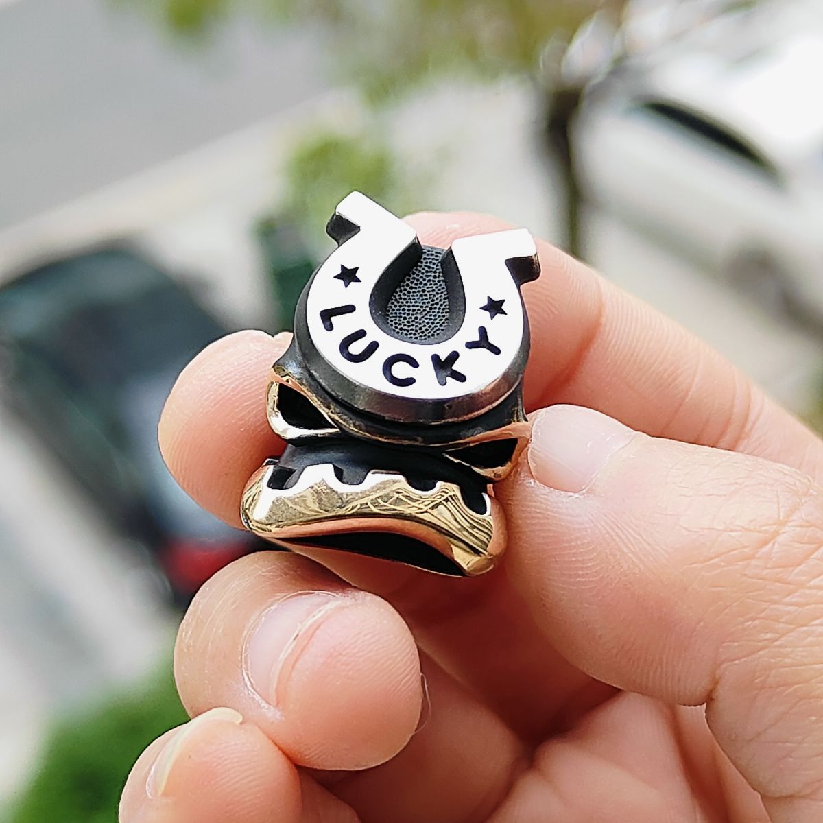 Alex Peshkov Lucky Bead Custom Knife Lanyard bead Edc Beads