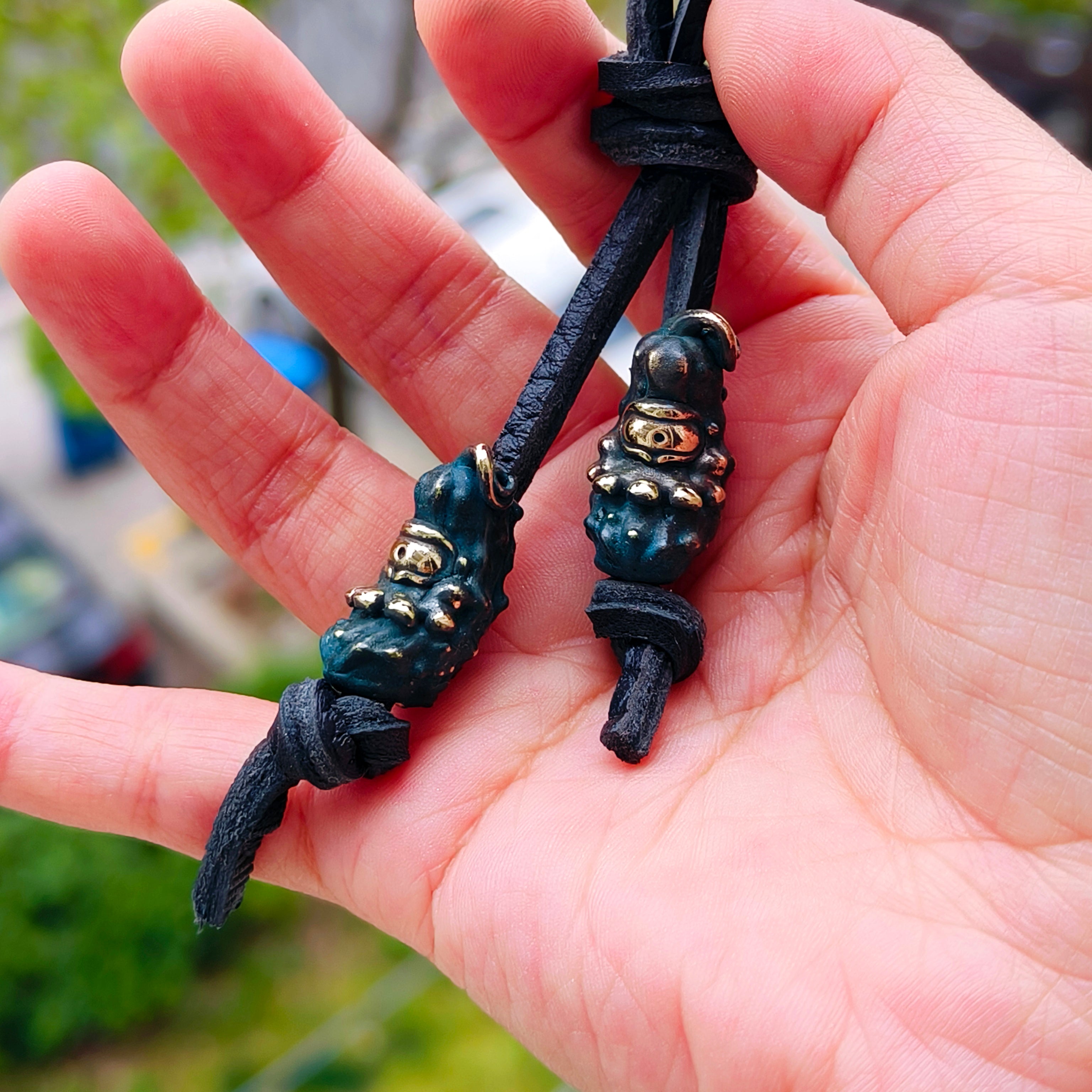 Phase Objects mini pickle Brass Beads Knives Lanyard Beads EDC Beads